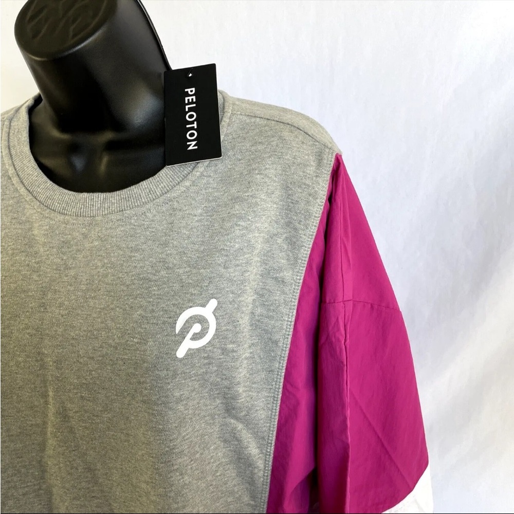 Peloton Fabric Mix Pullover Size XL Womens Workout Sweatshirt Long Sleeve NWT - Picture 2 of 11